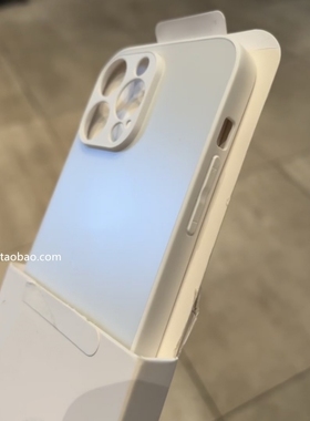 高档纳米磨砂珍珠白16适用iphone14苹果17/15promax手机壳13全包镜头12mini哑光11白色xsmax防指纹8冰感玻璃