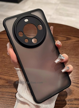 耐用适用华为mate60pro手机壳nova12/11磨砂P60半透明art黑色P50精孔P40全包pro+气囊防摔X5简约X3新款