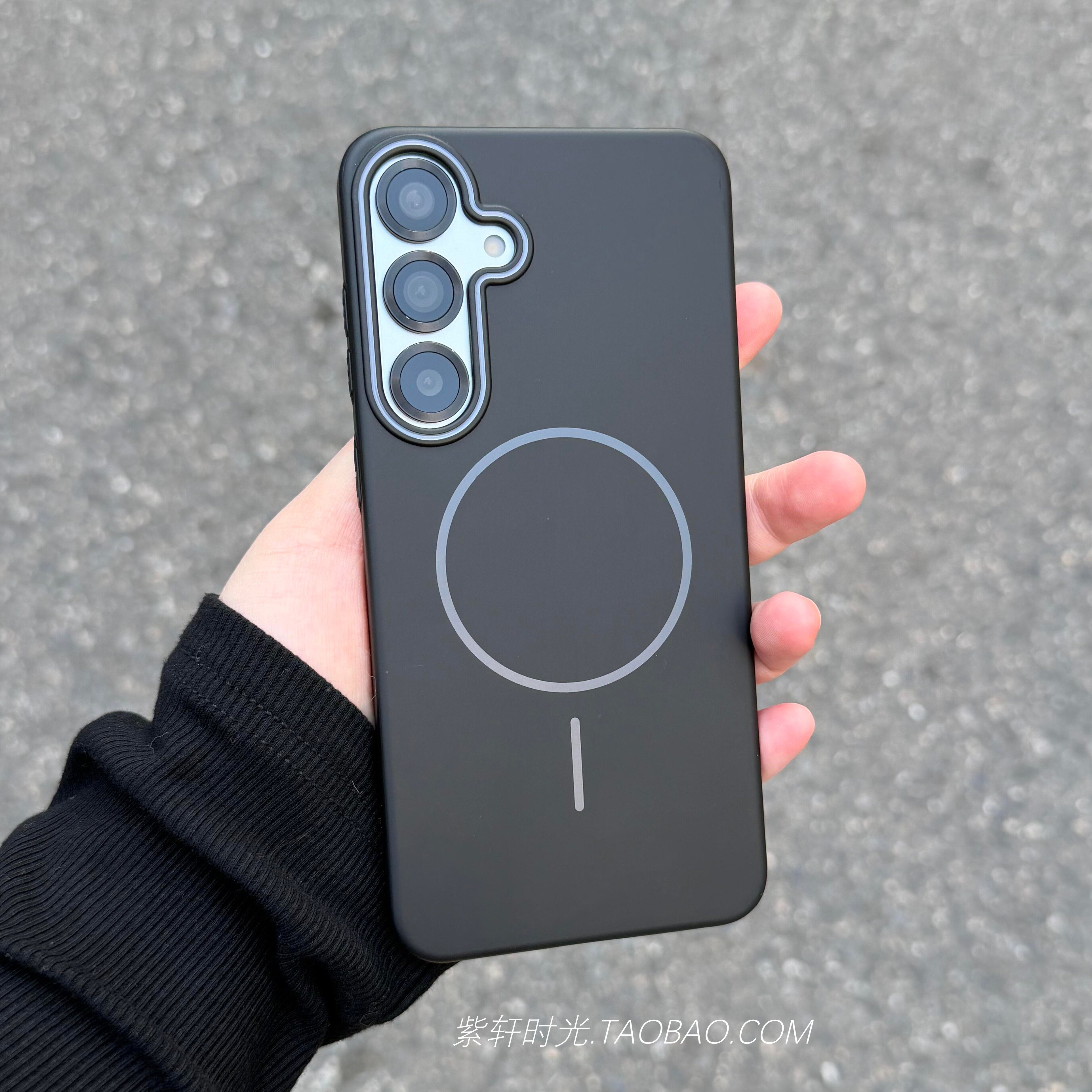 Beats细圈磁吸黑武士适用三星S25/S24手机壳S26+超薄S25Ultra肤感S26Edge硬壳S23ultra简约s22防指纹A53/A57