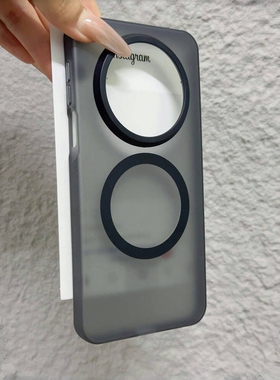 磨砂黑白色磁吸壳适用华为mate70/60pro+手机壳Pura70荣耀magic7金属按键300气囊防摔肤感防指纹硬壳不易发黄