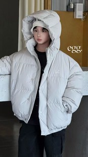 男童冬装 洋气25新款 外套中大童面包羽绒服 女童羽绒服短款 Egg童装