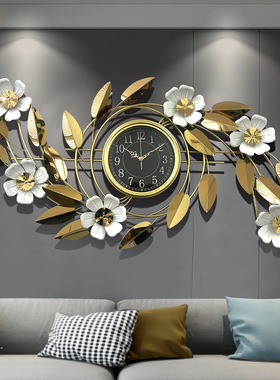 扫秒机芯欧式中国电池单面太阳机芯大简约极简挂钟铁艺wall colck