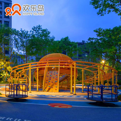 供应小区游乐设备厂家儿童主题乐园规划设计户外不锈钢滑梯定做