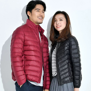 男女士冬装轻薄羽绒棉服棉衣短款修身小棉袄立领连帽厚外套防寒服