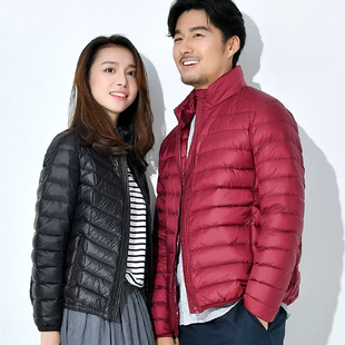 泡芙白鸭绒纯羽绒服女士短款轻薄棉服内胆加厚外套棉袄子修身韩版