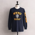 Blue and Yellow Font Print Design (Long Sleeve)