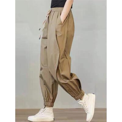 休闲裤女款夏季薄款工装