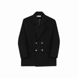 秋冬加厚斜纹毛呢翻领西服外套韩版阔型纯色呢子大衣雅痞181P155，男装西服，星座901-1（原C217）