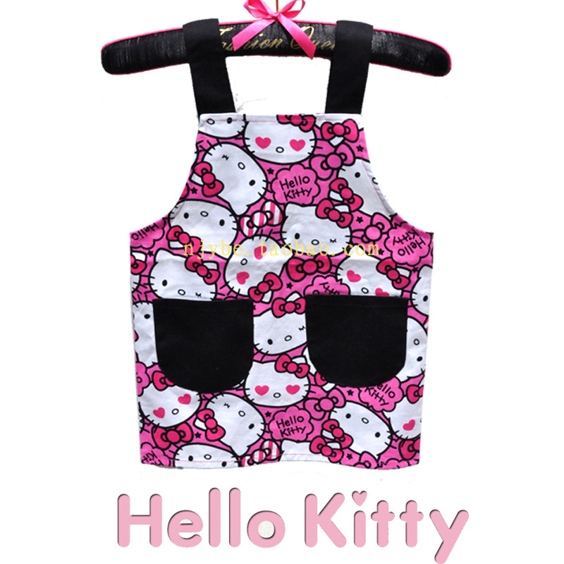 hellokitty品牌布艺儿童围裙