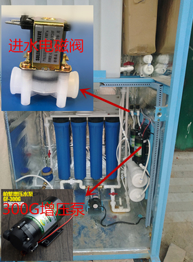 格美社区自动售水机松浦进水电磁阀2分内丝家用机通用正品