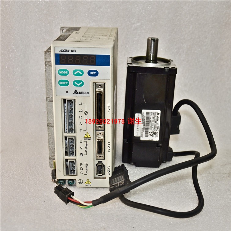 ASD-A0421-AB+ECMA-C30604ES二手拆机台达伺服器配电机 成色漂亮