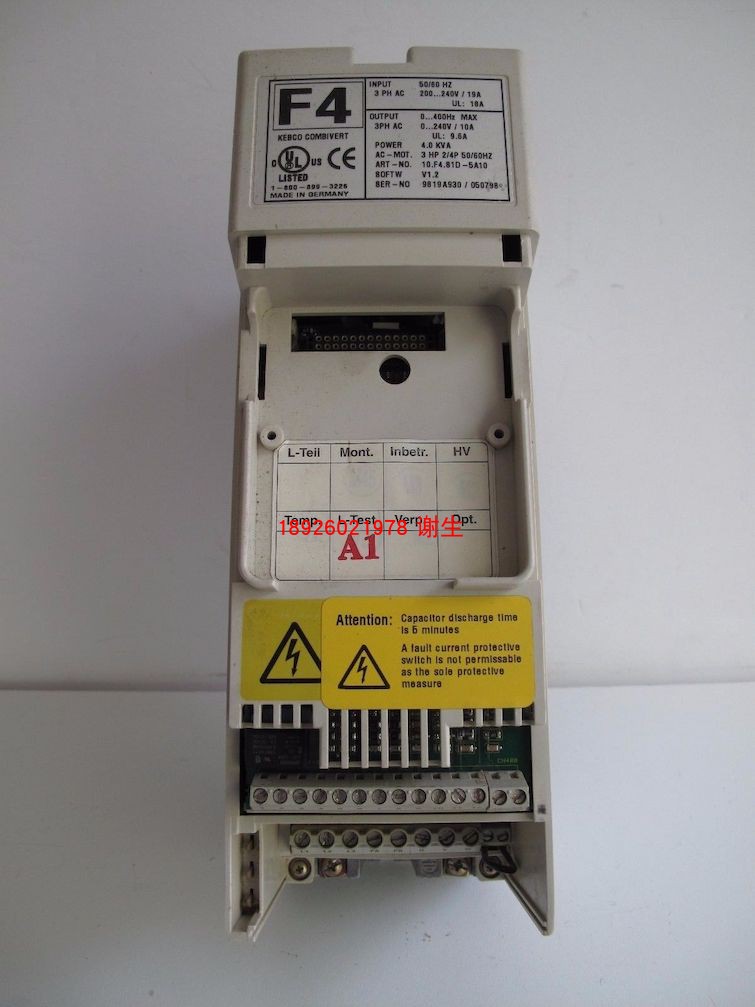 12.F4.C1D.4A01/1.4科比变频器维修10.F4.S1D-5A10科比KEB修复快