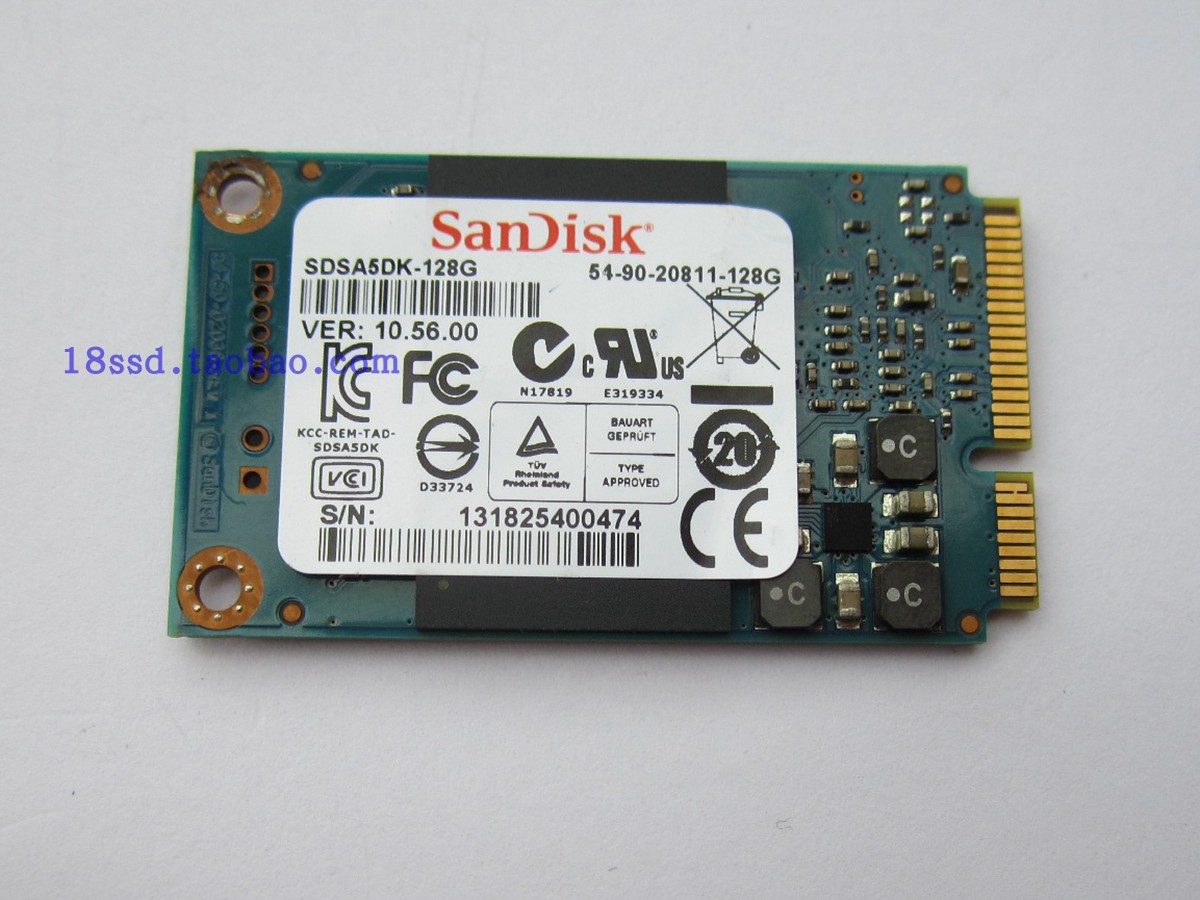 Sandisk/闪迪 MSATA SSD 固态硬盘  32G 64G 128G MLC NAS 稳定 电脑硬件/显示器/电脑周边 固态硬盘 原图主图