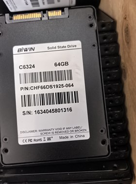 佰维 BIWIN  SATA 2.5寸 串口 32G 64G  SSD 固态硬盘 工控设备