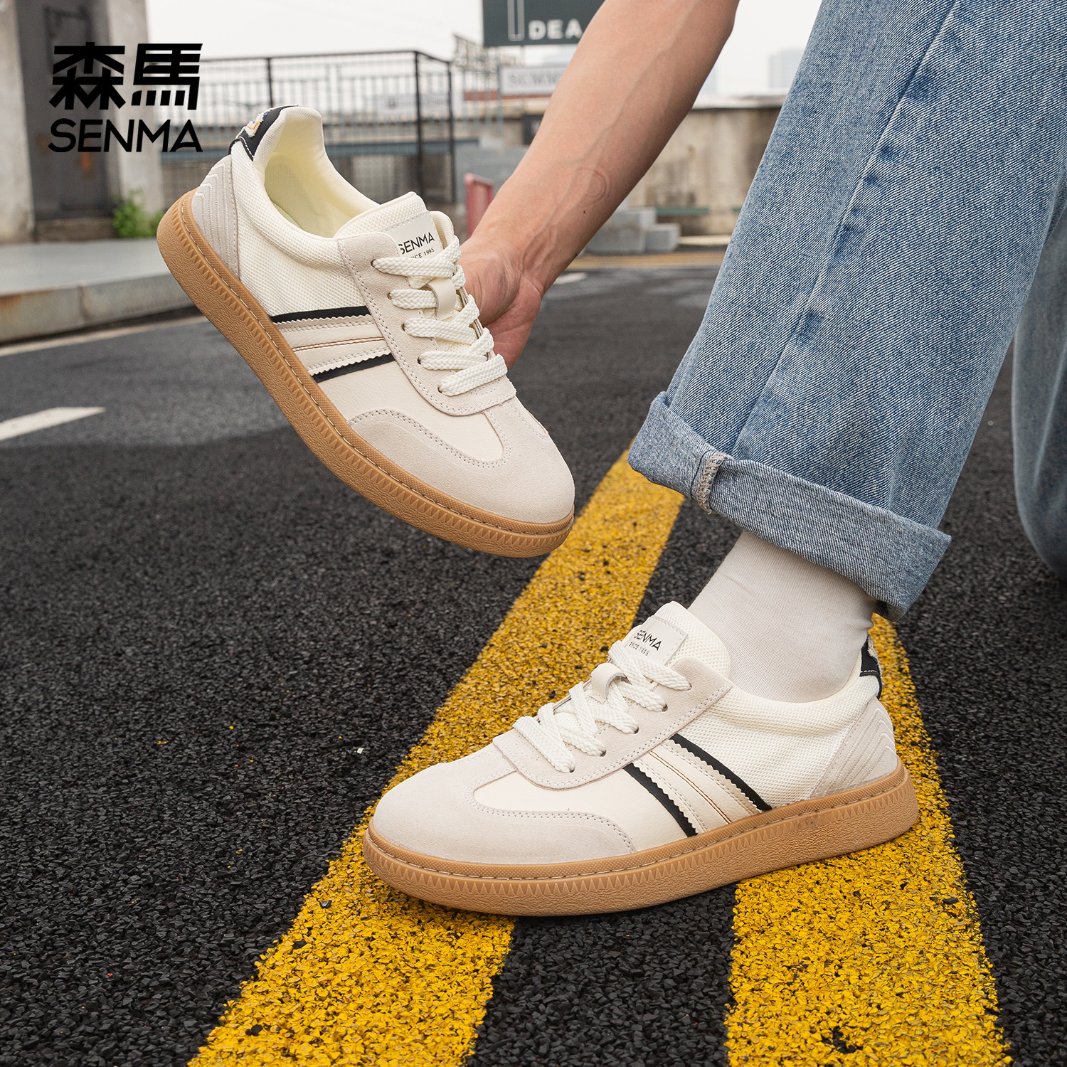 森马德训鞋男时尚休闲鞋