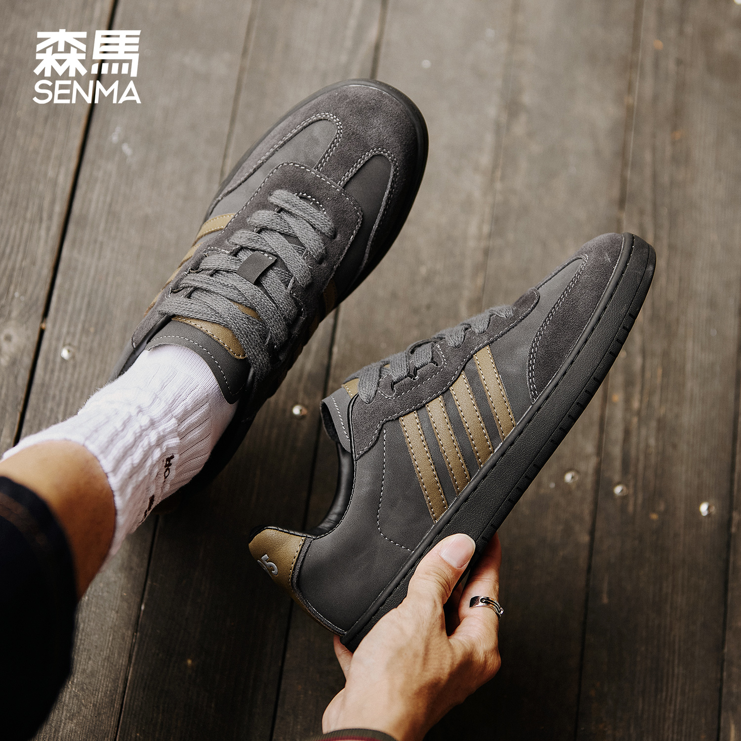 森马平底德训鞋休闲板鞋