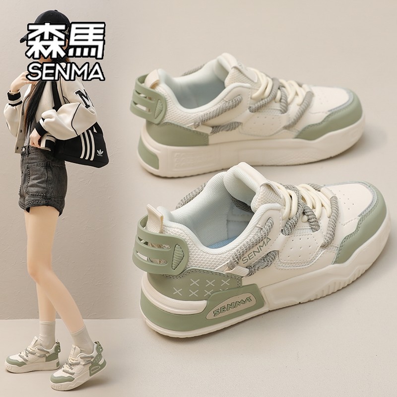 森马鞋子女2026新款夏季爆款厚底舒适轻便爆款正品透气休闲板鞋W