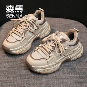 森马女鞋2023新款秋冬百搭厚底休闲老爹鞋冬季爆款跑步运动潮鞋W