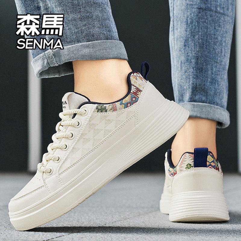 森马鞋子男鞋2026新款爆款小众厚底板鞋轻便百搭运动男士休闲鞋W