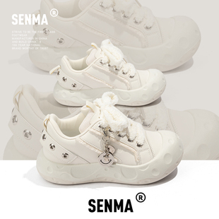 森马女鞋2026新款今年流行爆款设计感大头鞋增高鞋厚底休闲运动鞋