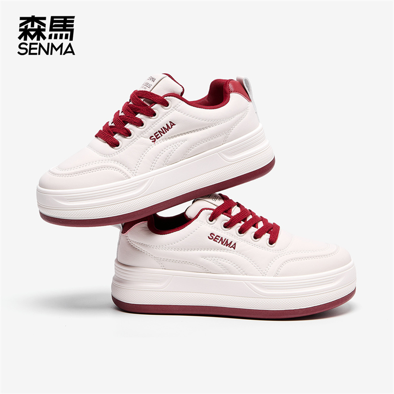 森马厚底小白鞋女生休闲鞋