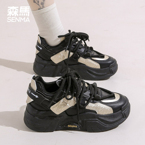 森马秋季新款增高女老爹鞋