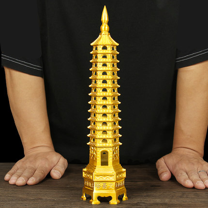 黄铜金属文昌塔摆件13层的学生用的文昌塔九层7七层十三层9层宝塔