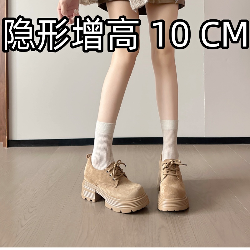 内增高勃肯鞋10cm小个子系带3334