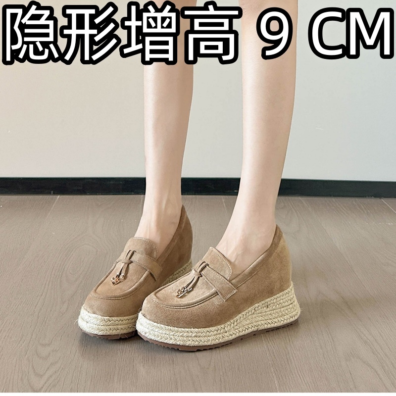 隐形增高勃肯鞋女厚底小个子3334
