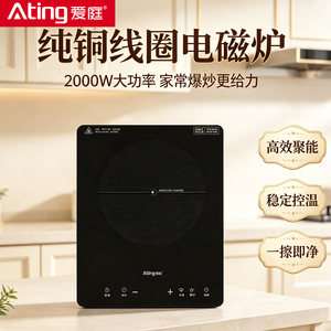 爱庭电磁炉IH-F20M-B家用台式电磁灶2000W大功率火锅炒菜单灶