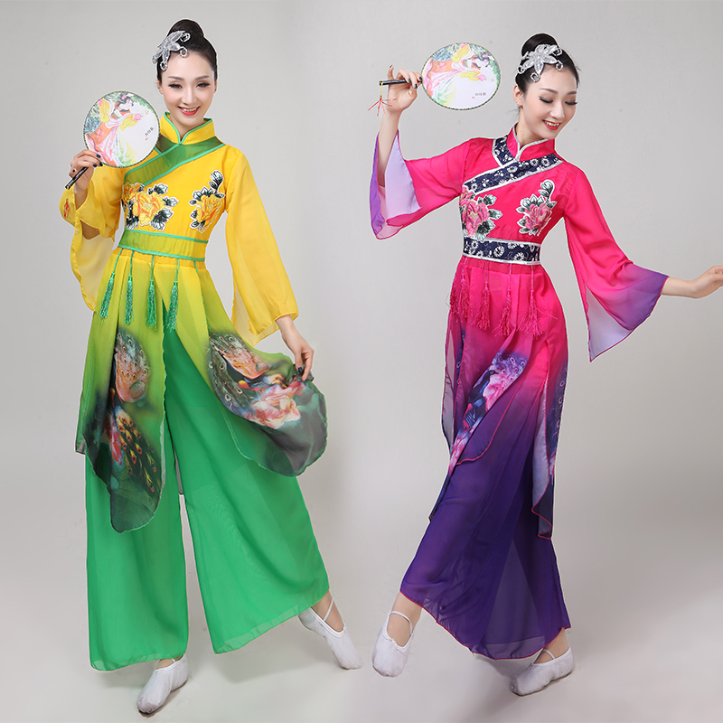 飘逸咏荷古典舞演出服