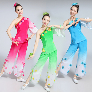 茉莉花舞蹈服装2017新款秧歌服女中老年演出服广场舞伞舞扇子舞