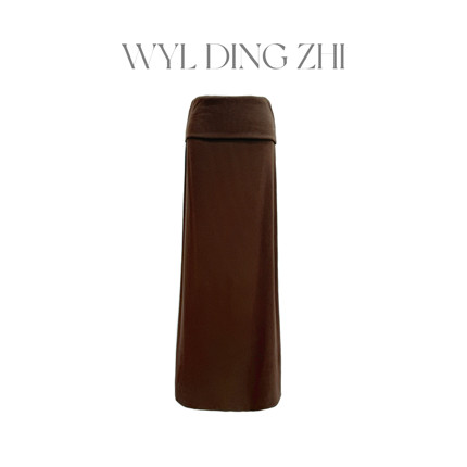 BinGBinglin大雯子复古百搭高腰折腰显瘦半身裙女长款包臀裙套装
