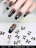 G85-01 Black Alloy Butterfly Jewelry 2