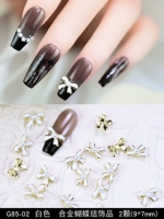 G85-02 White Alloy Butterfly Jewelry 2