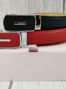 2020新款正品Satchi/沙驰女士皮带牛皮自动扣腰带BW45224-4H-4R