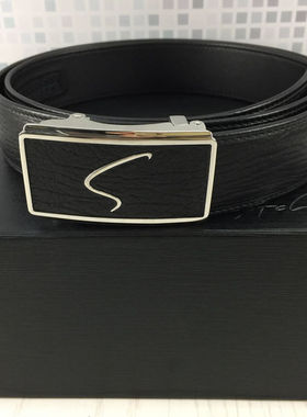 沙驰皮带新款真皮腰带男海狮皮礼盒自动扣皮带AU69024-42H-42F