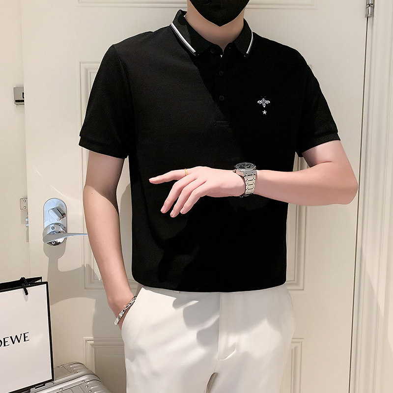 2024夏装男新品抖音直播爆版短袖POLO常规版型男D326-16929P55,男装Polo衫,星座1101