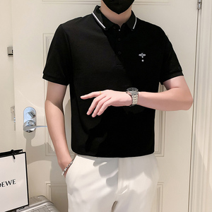 2024夏装男新品抖音直播爆版短袖POLO常规版型男 D326-1 6929 P55图片