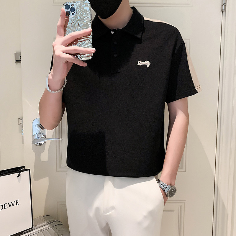 2024夏装男新品抖音直播爆版短袖POLO常规版型男D326-19506P55,男装Polo衫,星座1101