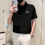 2024夏装男新品抖音直播爆版短袖POLO常规版型男D326-19506P55，男装Polo衫，星座1101