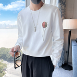 2024秋装新款社会风贴标卫衣上衣男直播D326-11205P68控98，男装卫衣，星座1101