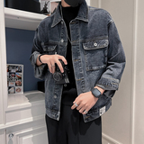 秋冬水洗牛仔外套夹克抖音直播高品质男上衣D326-1BK018P135，男装夹克，星座1101