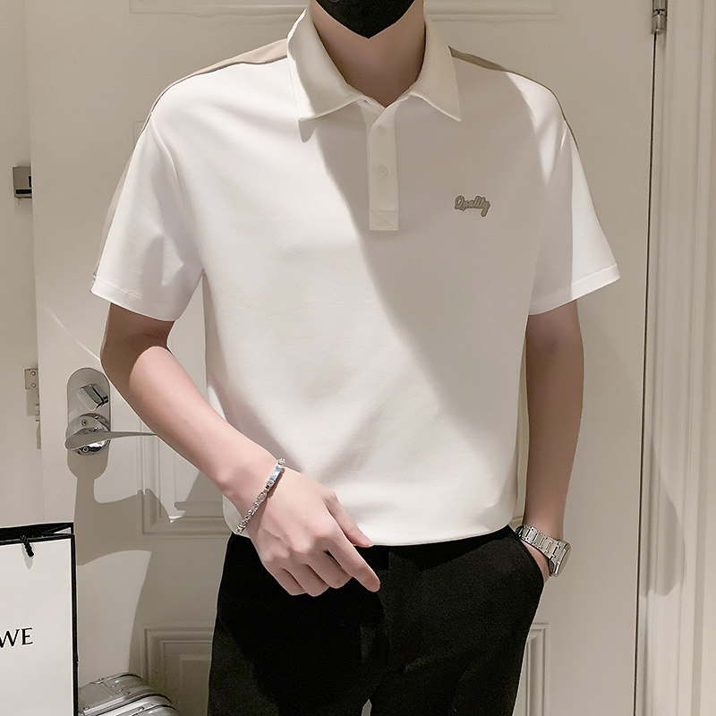 2024夏装男新品抖音直播爆版短袖POLO常规版型男 D326-1 9506 P55图片