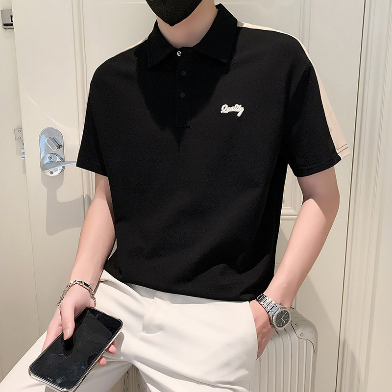 2024夏装男新品抖音直播爆版短袖POLO常规版型男D326-19506P55,男装Polo衫,星座1101