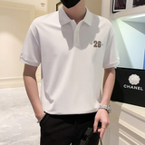 2024春夏男打底衫短袖上衣POLO衫抖音拼色男D326-19113P55，男装T恤，星座1101