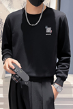 2024秋冬男新款韩版印花上衣打底衫青少年卫衣D326-11222P68控98，男装卫衣，星座1101