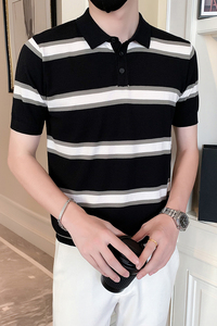 2024夏装男新品抖音直播爆版短袖POLO常规版型男 D326-1 6953P58图片
