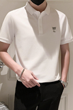 2024夏装男新品抖音直播爆版短袖POLO常规版型男D326-16901P55，男装Polo衫，星座1101