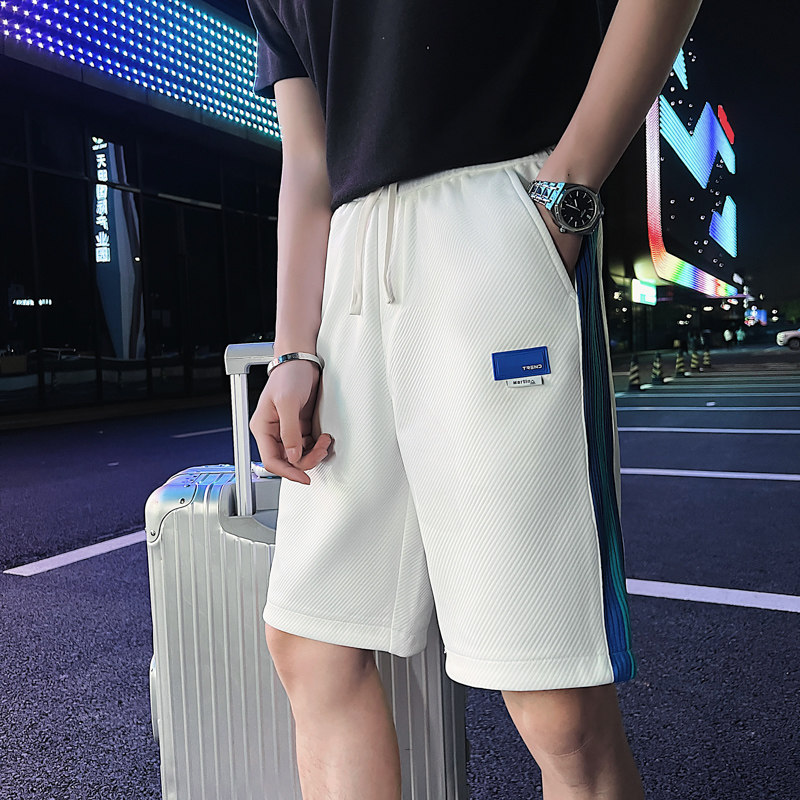 2024夏装休闲短裤男抖音直播短裤五分裤潮男D326-1DK51P45,男装休闲裤,星座1101